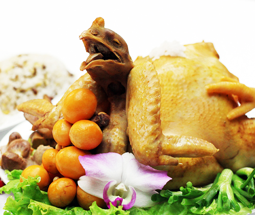 Gà ta mái cúng cô hồn (size lớn 1,5kg + Gỏi + Cháo