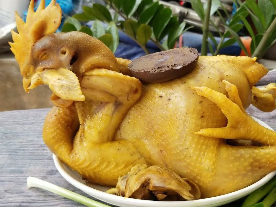 Gà trống cúng đầy tháng(size lớn 1,5kg + Gỏi + Cháo)