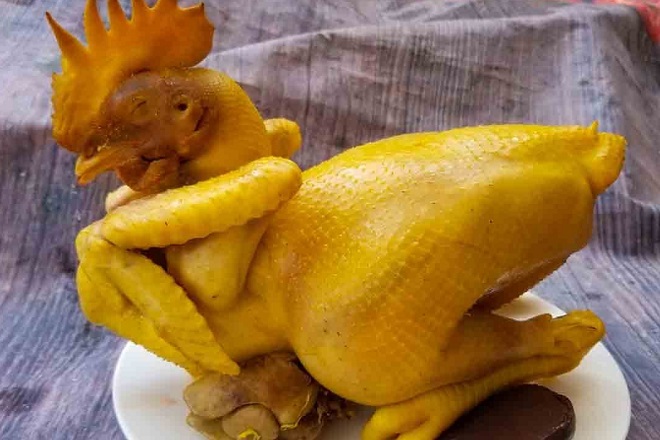 Gà trống cúng tất niên (size lớn 1,5kg + Gỏi + Cháo)